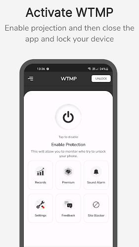 WTMP App: Who Touched My Phone Screenshot 0