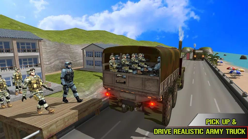 US Army Transporter Truck Game Screenshot 0