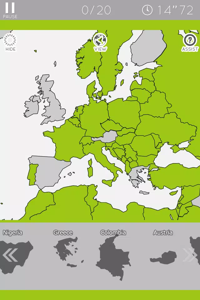 E. Learning World Map Puzzle应用截图第3张