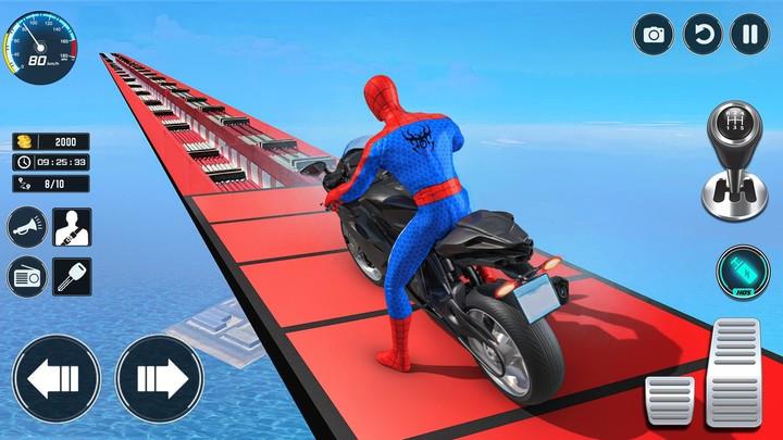 Superhero Bike Stunt Games GT Ảnh chụp màn hình 0