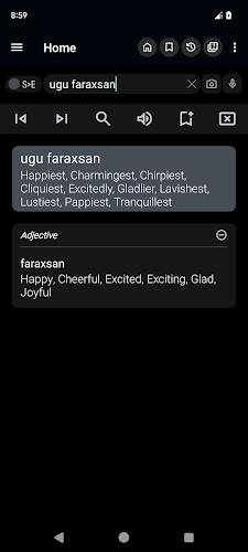 English Somali Dictionary Ekran Görüntüsü 1