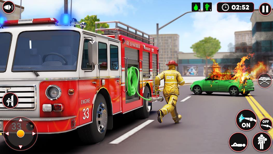 Fire Truck Sim: Truck Games Mod Screenshot 0