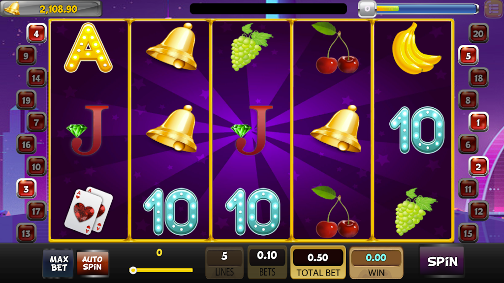 SlotMan - Free Classic Vegas Slot Machine 777 Ảnh chụp màn hình 0