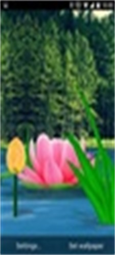 Flower Live Wallpaper 3D Captura de tela 1