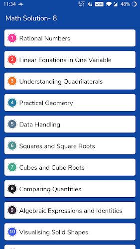 Class 8 Maths Solution NCERT Captura de tela 0