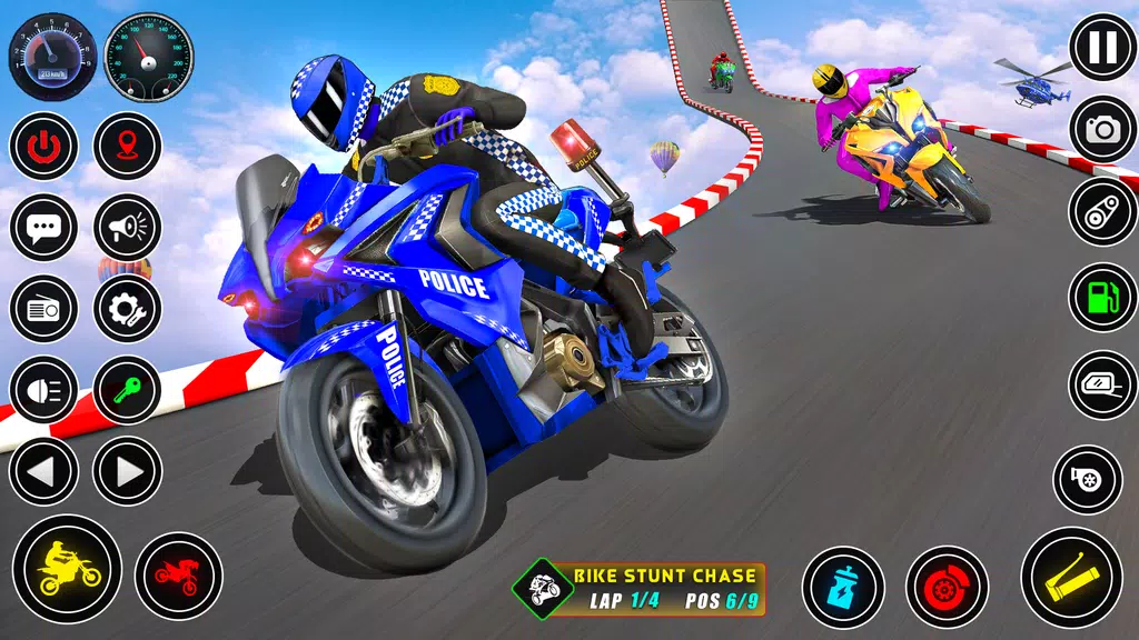 Police bike Stunt Bike Racing Screenshot 1