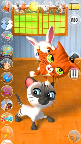 Talking 3 Friends Cats & Bunny Captura de tela 1