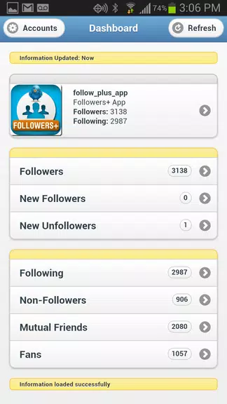Followers+ for Twitter স্ক্রিনশট 0