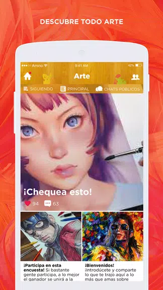 Arte Amino para La Ilustración Captura de tela 1