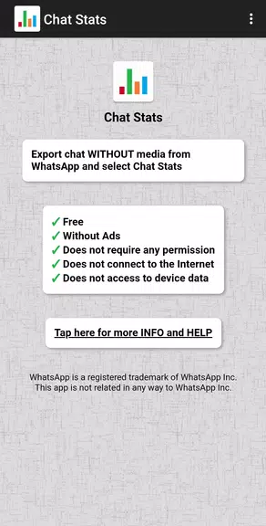 Schermata Chat Stats for WhatsApp 0