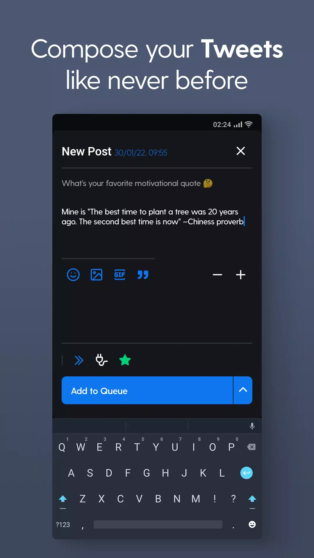 Hypefury - Companion app Ekran Görüntüsü 0