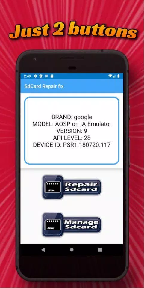 Sd Card Repair (Fix Sdcard) Zrzut ekranu 1