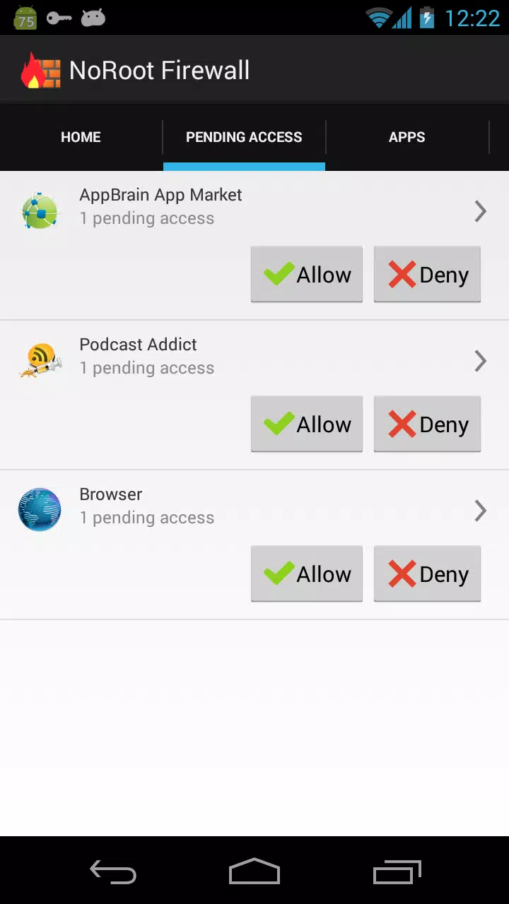NoRoot Firewall ภาพหน้าจอ 0