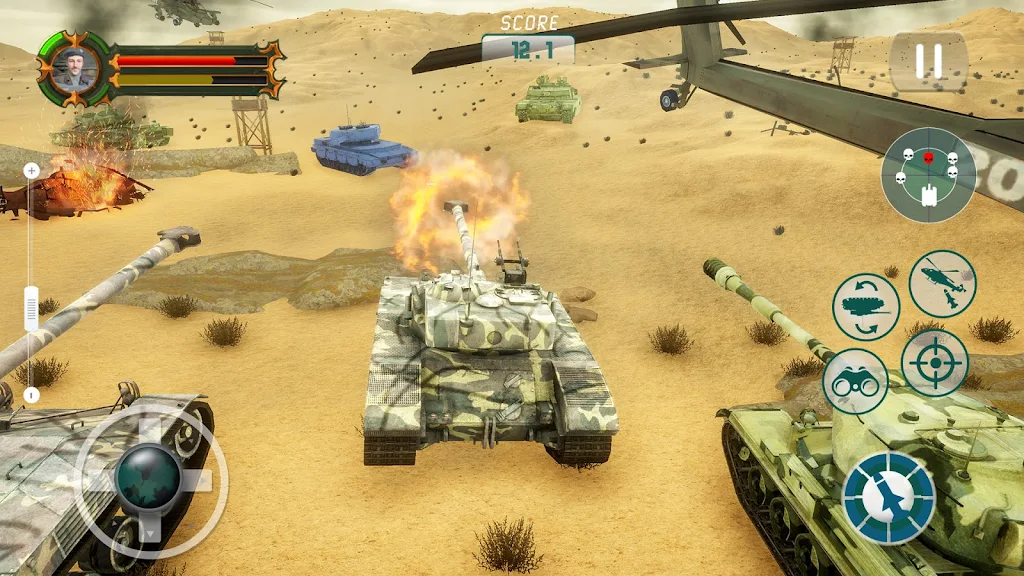 Tank Games Offline: Tank War ဖန်သားပြင်ဓာတ်ပုံ 0