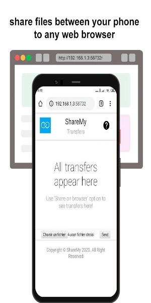 xShare- Transfer & Share files Captura de tela 1