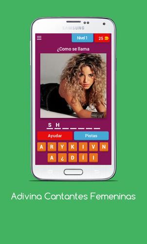 Adivina Cantantes Femeninas Captura de tela 0