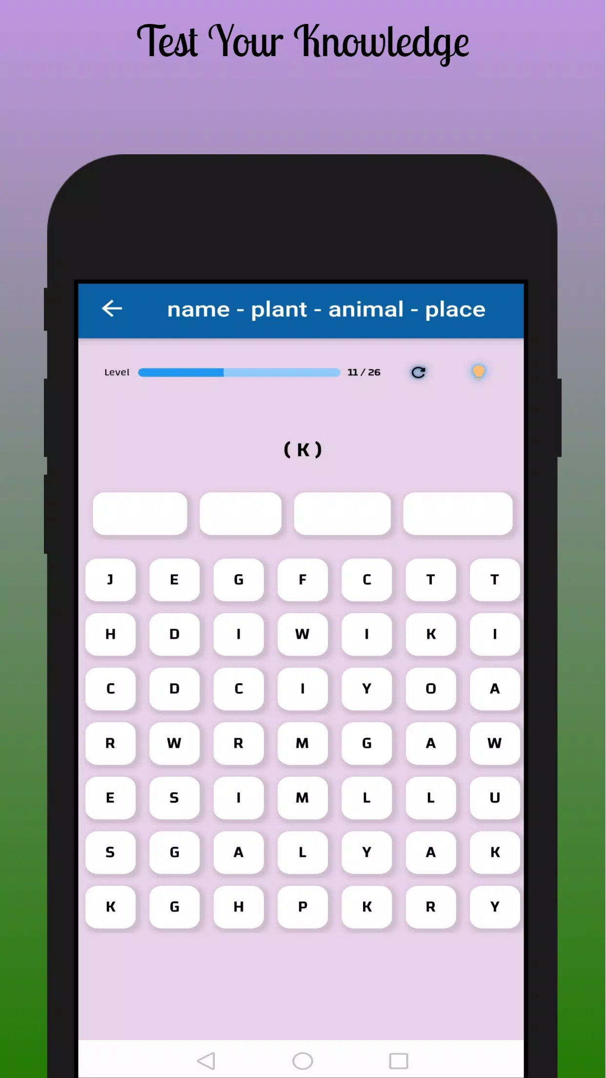 Name Plant Animal : Crossword Screenshot 1