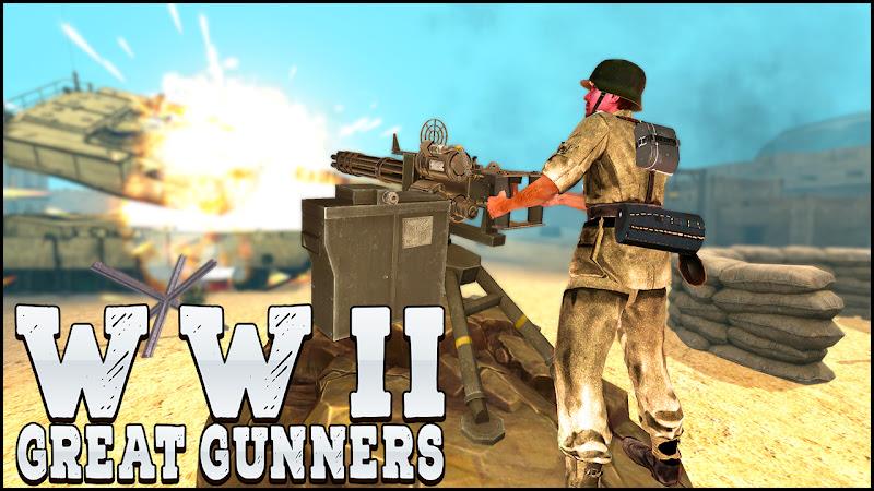 Gunner World War: WW2 Gun Game Zrzut ekranu 0