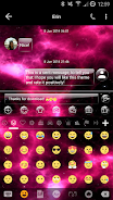 SMS Messages GlassNebula Theme ဖန်သားပြင်ဓာတ်ပုံ 3