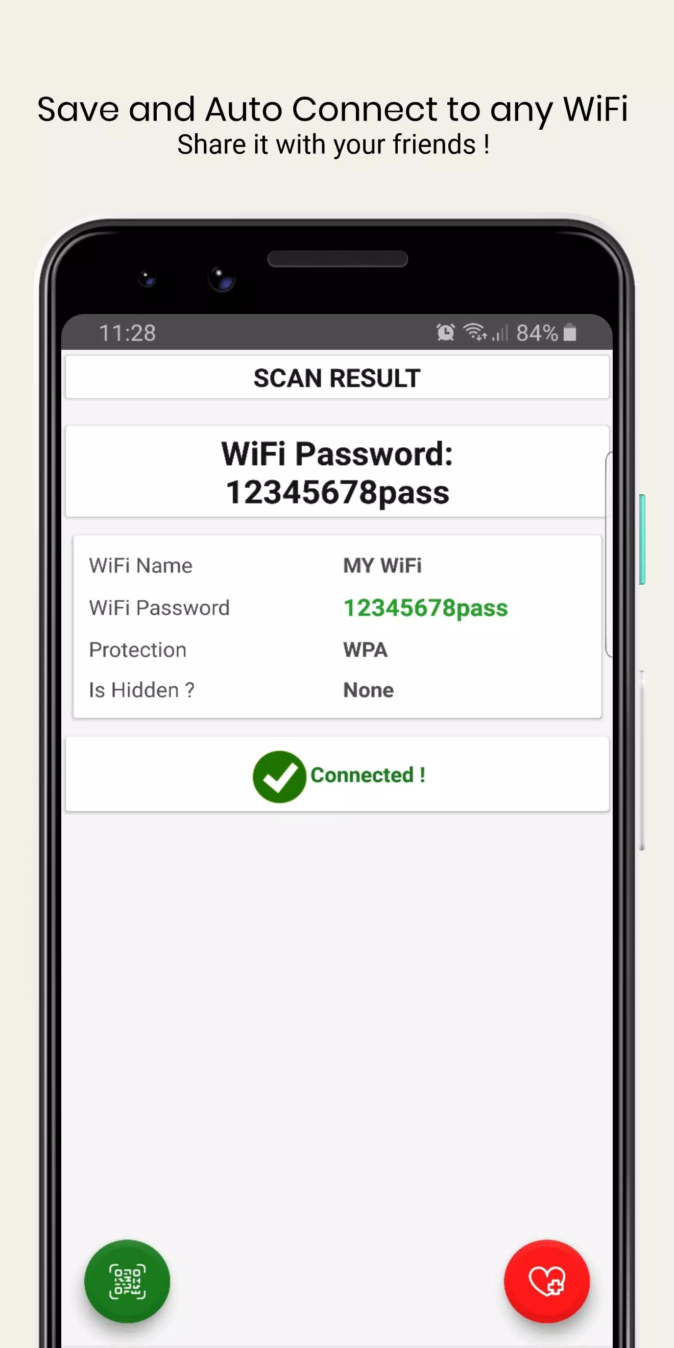 WiFi QrCode Password scanner Capture d'écran 3
