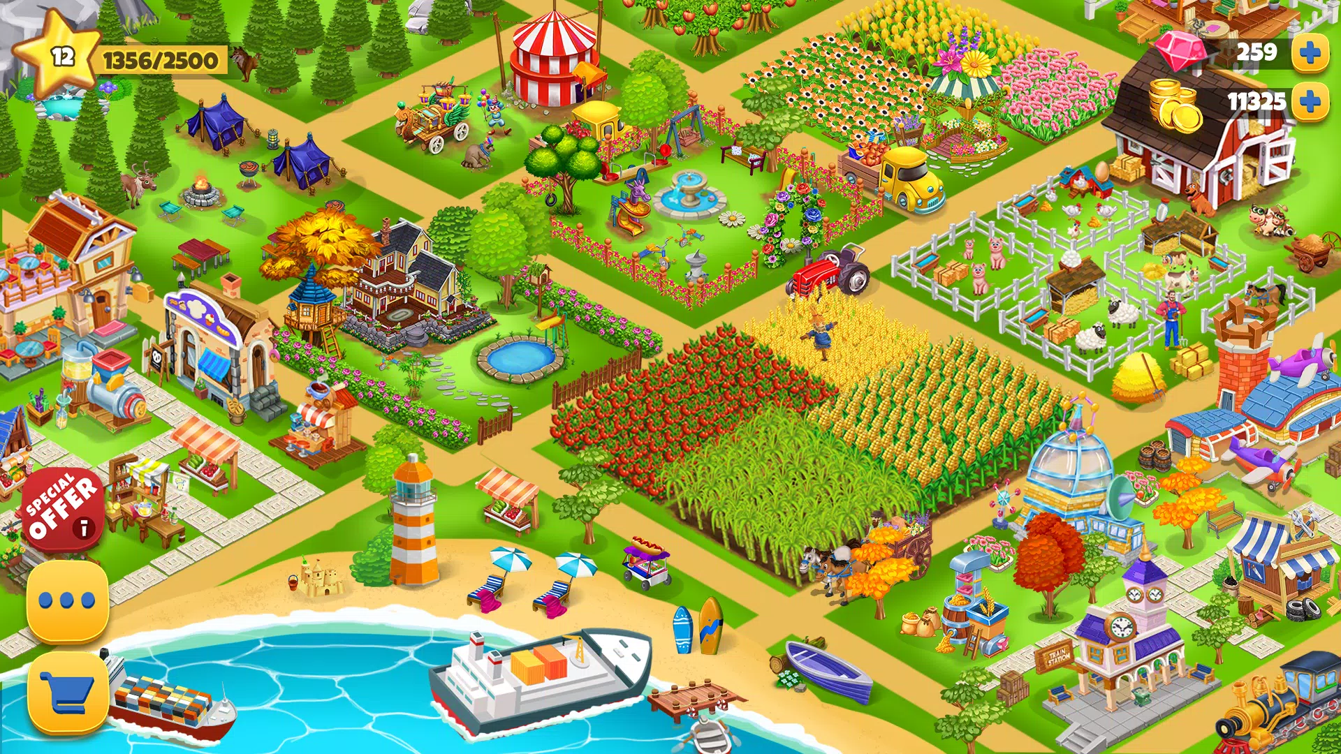 Farm Day Farming Offline Games ဖန်သားပြင်ဓာတ်ပုံ 0