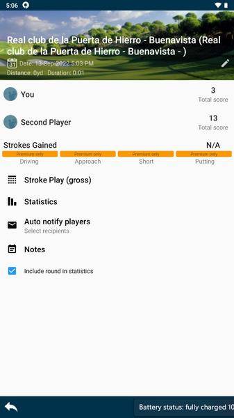 Golf Pad: Golf GPS & Scorecard Скриншот 0