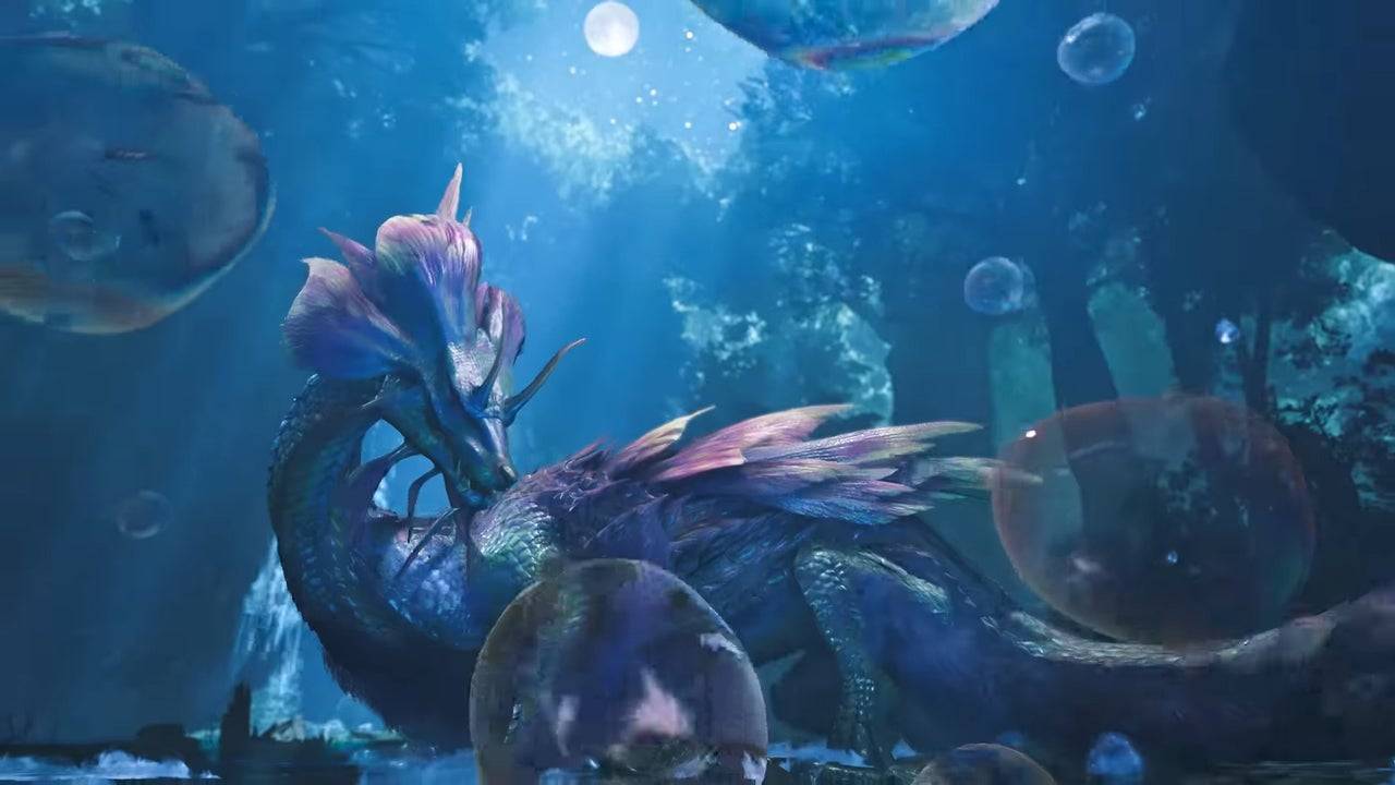 Mizutsune in Monster Hunter Wilds