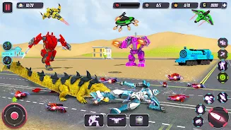 Animal Crocodile Robot Games Schermafbeelding 3