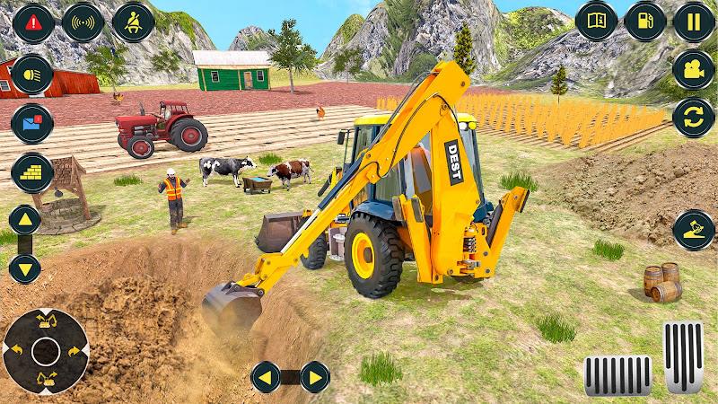 Village Excavator JCB Games Capture d'écran 1