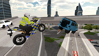 Police Motorbike Simulator 3D Captura de pantalla 3