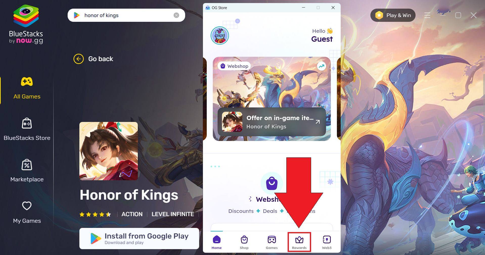 Honor of Kings Redeem Code Redemption Interface