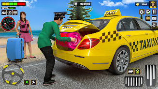 US Taxi Car Driving Games ภาพหน้าจอ 1