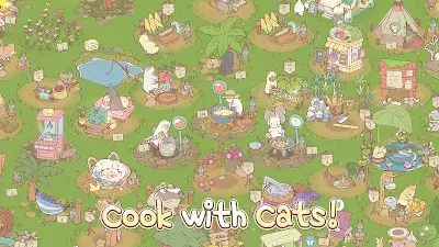 Cats & Soup - Cute Cat Game Captura de tela 1