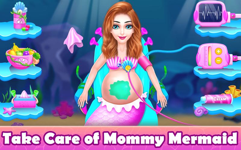 Mermaid Game: Newborn,Pregnant Captura de tela 1