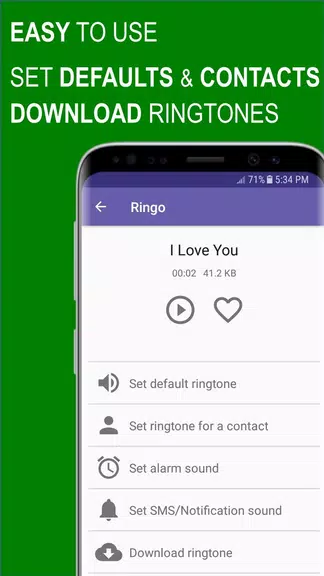 Ringo Ringtones Notifications ภาพหน้าจอ 2