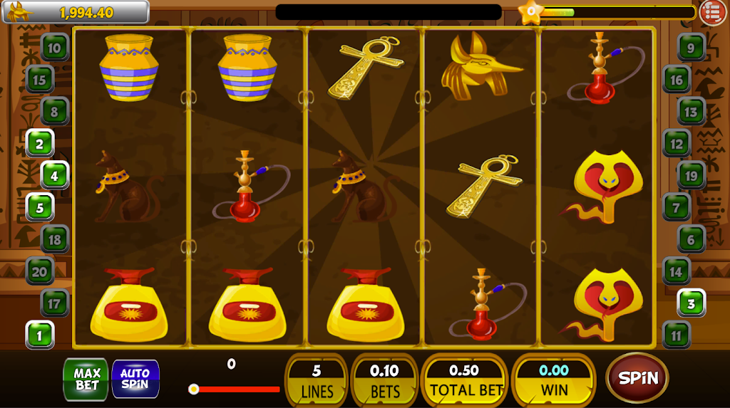 Classic Cleopatra Egypt Slot Machine ♛ Zrzut ekranu 0