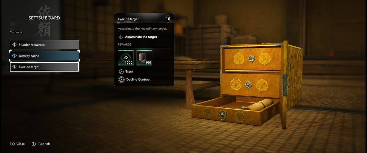 Assassin's Creed Shadows - Contratos