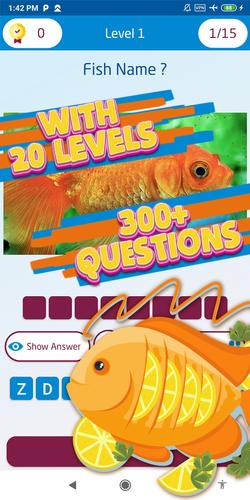 fish quiz games 스크린샷 2