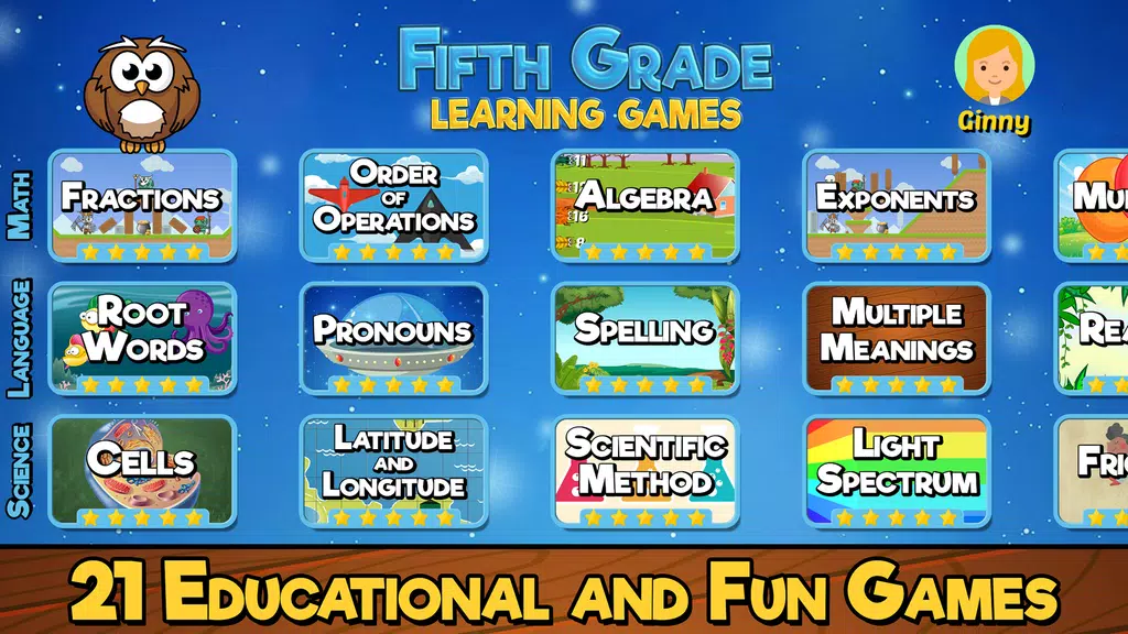 Fifth Grade Learning Games应用截图第2张