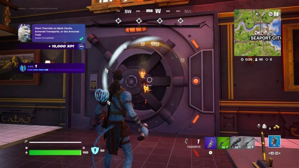 Thermit in Fortnite als Teil eines Artikels über das Ausraub von Gewölben.