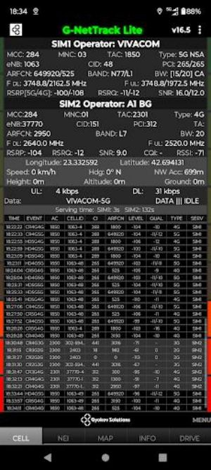 G-NetTrack Lite应用截图第0张