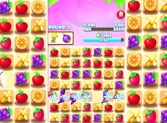 Juicy Fruit - Match 3 Fruit Captura de pantalla 2