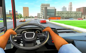 Bus Driving Sim- 3D Bus Games Tangkapan skrin 1