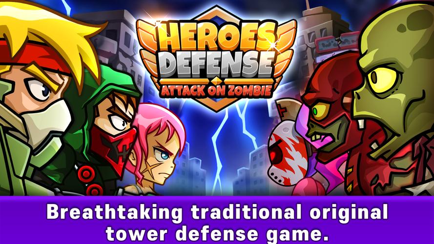 Schermata Heroes Defense: Attack Zombie 1