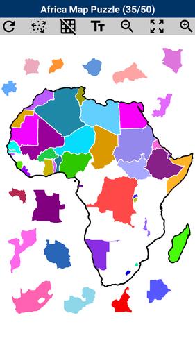 Africa Map Puzzle應用截圖第2張