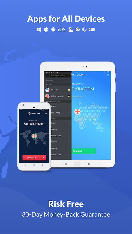 Free VPN Proxy & Hotspot WiFi security - SaferVPN স্ক্রিনশট 2