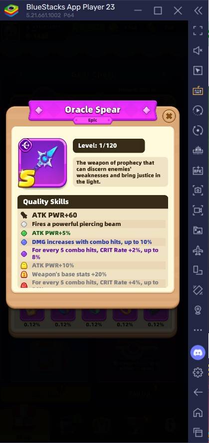 Archero 2 Oracle Gearセット