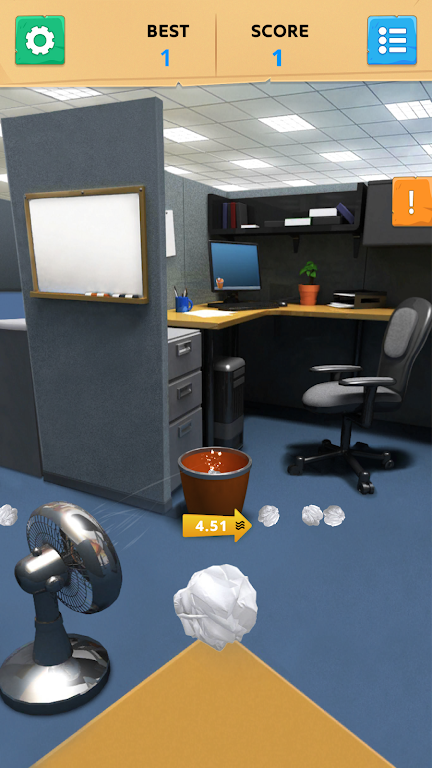 Paper Toss Office - Jerk Boss Screenshot 1