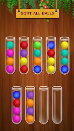 Ball Sort Woody Puzzle Game Tangkapan skrin 1