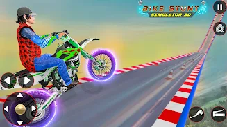 Bike Stunt 3D Simulator Games Ảnh chụp màn hình 3